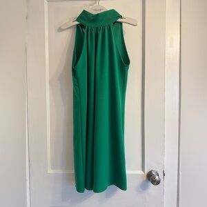 Women’s high neck Kelly Green dress
